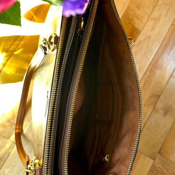 Coach Brown Signature Tote Bag